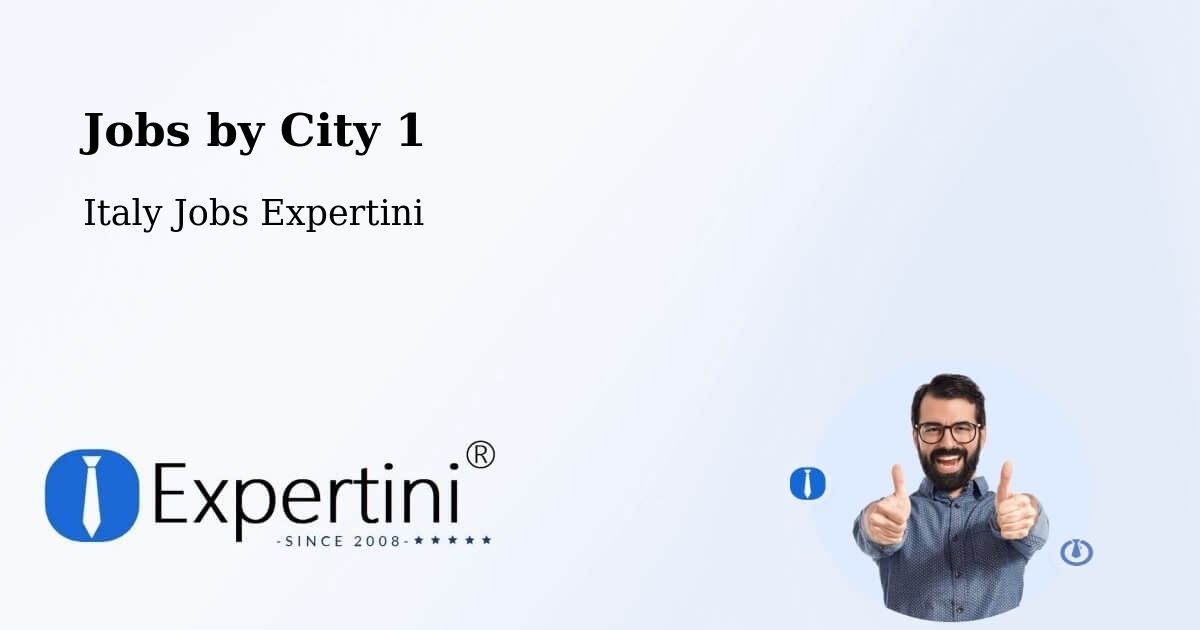 City Jobs in Italy - Expertini